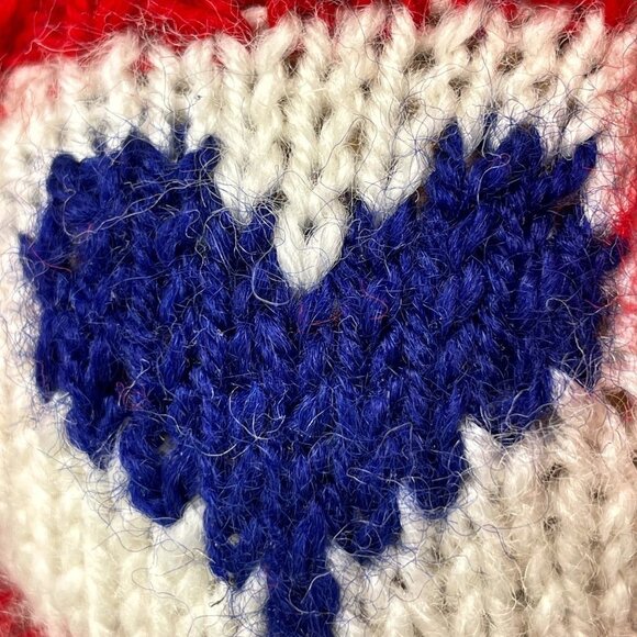 RESIN Bear Sculpture | 10" Standing Vintage Teddy Bear in Knit Sweater - Picture 7 of 10